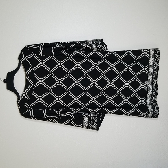 Alyn Paige New York Women's Black & White Dress Size M - Picture 3 of 5